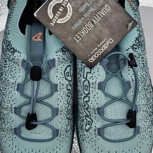 Lowa Men’s Slip-On Knit Trail Shoes in Teal